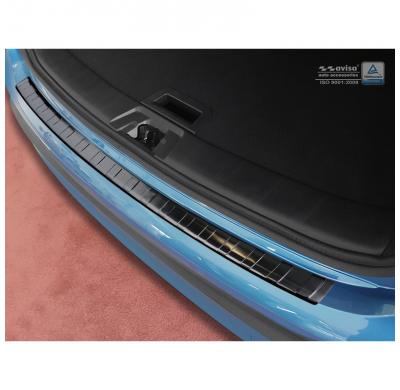 Protector Paragolpes Trasero Acero Inox Negro Nissan Qashqai Ii Facelift 2017- 'Ribs'
